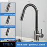 Gun gray / Faucet  80cm water inlet pipe