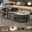 Black Frame, Gray Cabinet, White Stone and Black Glass Tops