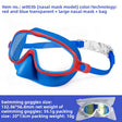 Red Blue Transparent+Large Nose Pad+Bag
