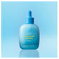 Serum applied to the cheek of a model in soft morning light