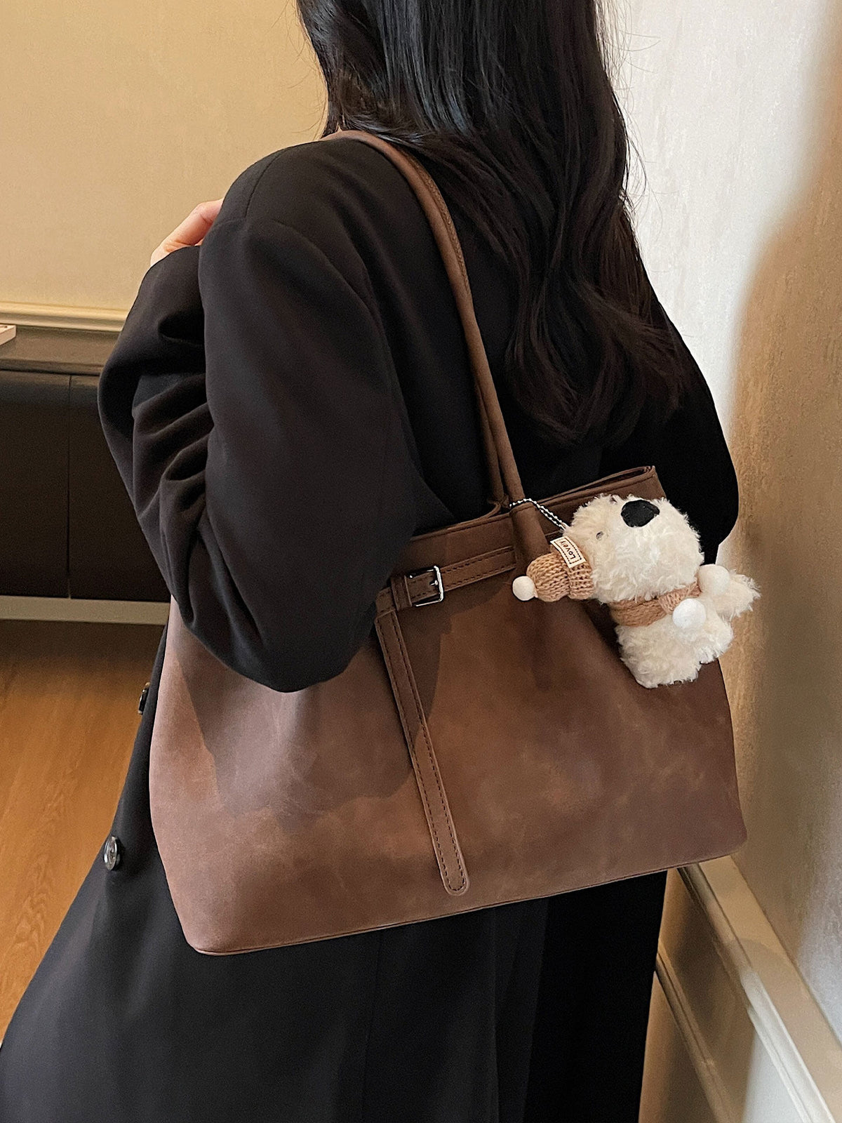 Suede Tote