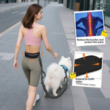Hands-Free Bungee Dog Leash with Waist Bag