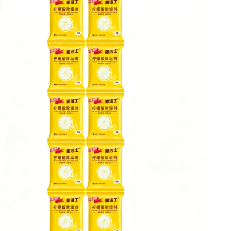 Ten citric acid descaler sachets in the larger value pack