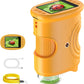 Orange kids digital microscope with 2 inch screen, USB cable and yellow neck strap