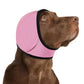 Close view of the stretchy nylon ear cover snood with its black trimmed edge