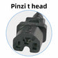 Charger output connector head detail shown for a scooter or e bike battery pack