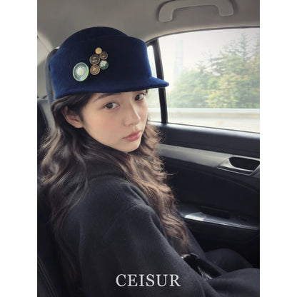 Retro Wool Equestrian Beret Hat