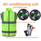 Cooling Fan Vest Work Safety Vest Reflective