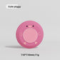 Pink pig soft flying disc dog toy with maker size panel 110 mm and 11 g