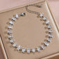 Zircon Gold Plated Leaf Design