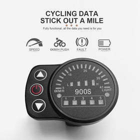KT LED900S E-Bike Display Panel for Kunteng Controllers, 36V 48V