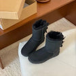 Black Double Ribbon Thin Sole