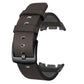 Classic Leather Watch with Metal Connector Leather Strap
