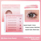 Tweezers picking up a lower false eyelash segment from the tray