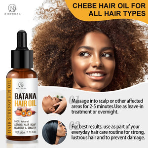 Plant extract hair care essential oil 50ml bottle front view