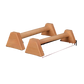 Four sided beech push up bars with a length marker drawn along the lower bar