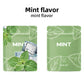 Mint scented cotton core sachets, front and back, Breathing and Habit branding, pack of three
