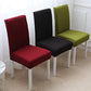 Stretch jacquard dining chair cover with a raised diamond texture on a chair