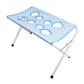 Foldable pet grooming stand, blue folding grooming stand with mesh top