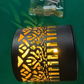 Solar Garden Projection Light | mandala pattern detail on wall