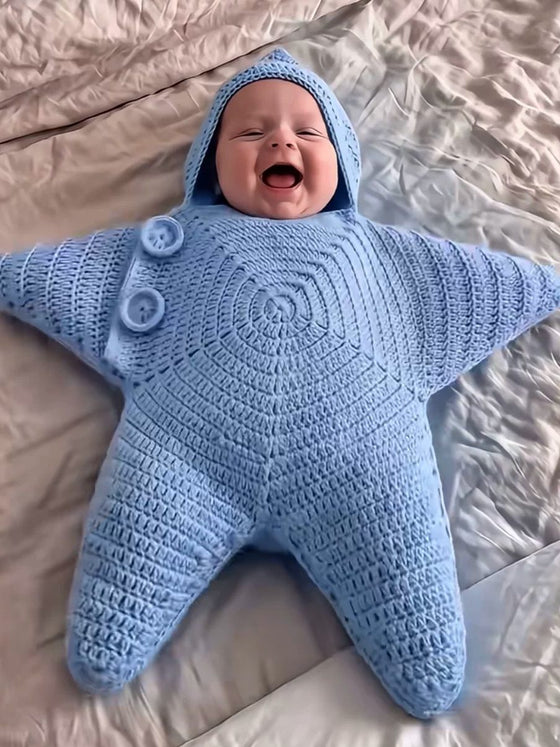 Star Hooded Baby Bunting Crochet Kit