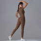 High Elastic Long Sleeve Jumpsuit Fitness Wear