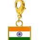 Stainless Steel National Flag Pendant Bracelet