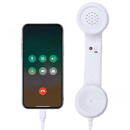Retro Telephone Earpiece with Adjustable Microphone