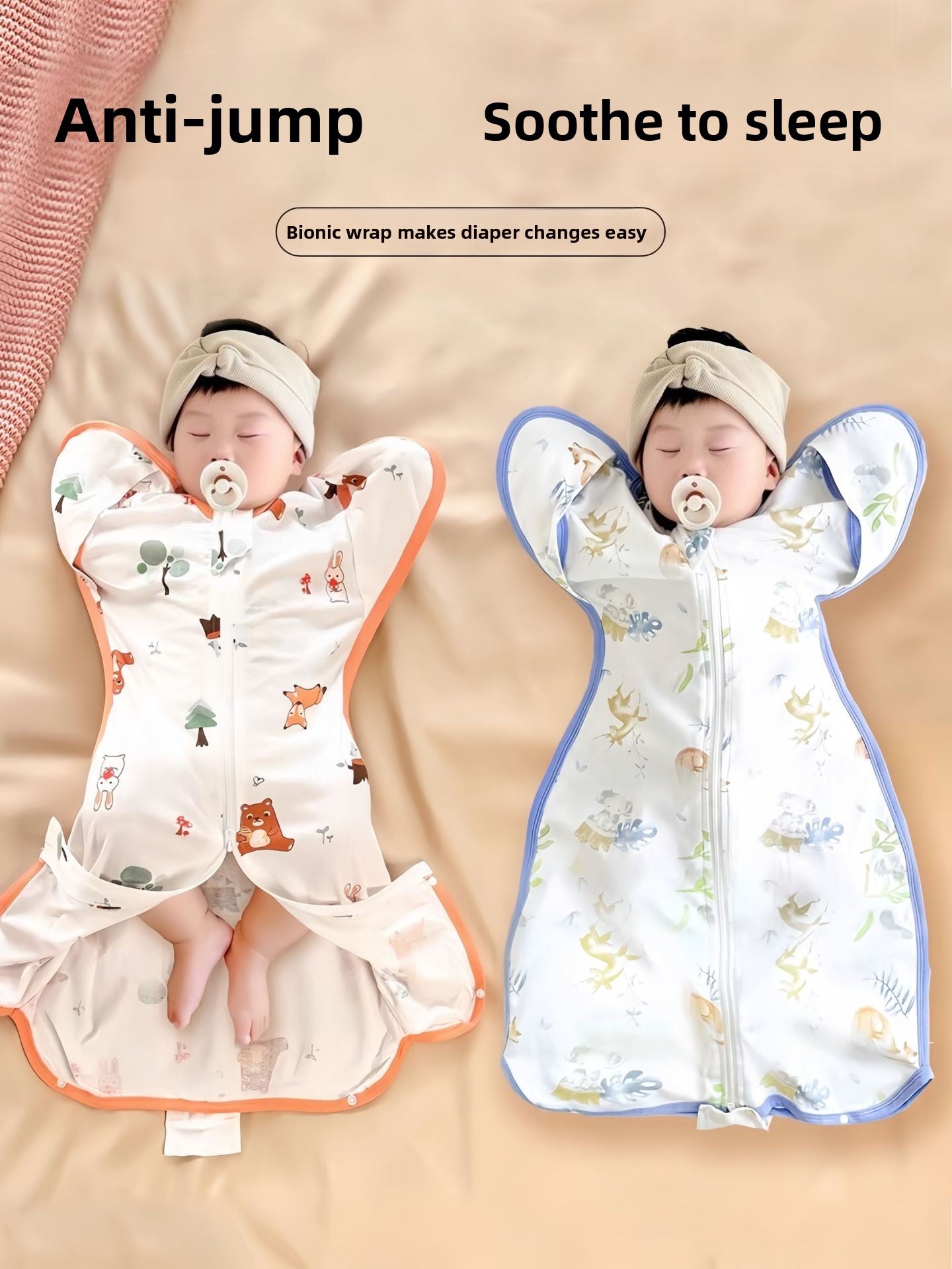 Baby Swaddle Sleeping Bag | front view product detail