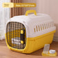Small clip on water bowl hooked onto the inside bars of the pet crate grille door