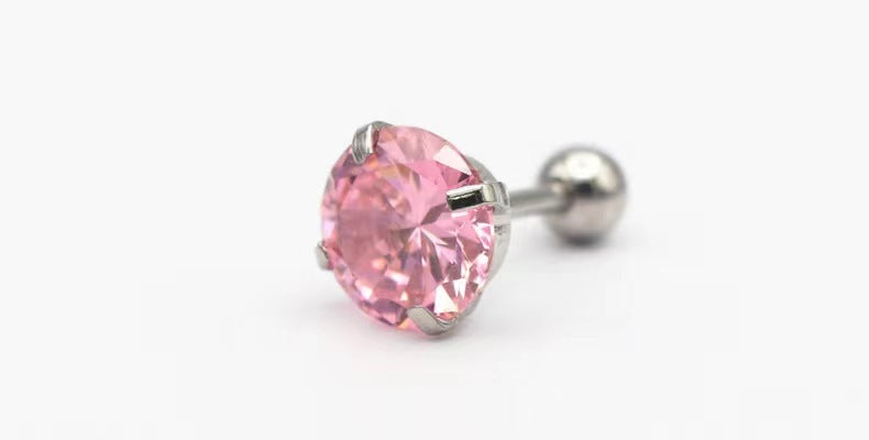 Geometric Zircon Stud Earrings | use case in daily routine