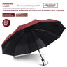 10-Rib Auto Black-Coated Burgundy