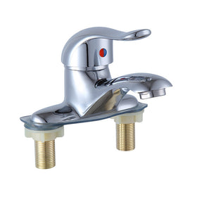 Chrome Single Lever Two-Hole Bathroom Basin Mixer Faucet