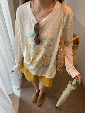 Women's Floral Print Cotton T-shirt