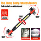 COB LED work light bar with a rotating body and fold out hooks at both ends