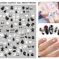 Halloween nail sticker sheet packed with jack o lantern and ghost motifs