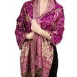 Cashew flower scarf-red purple