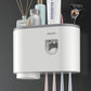 Compact single cup version of the wall mounted toothbrush organizer