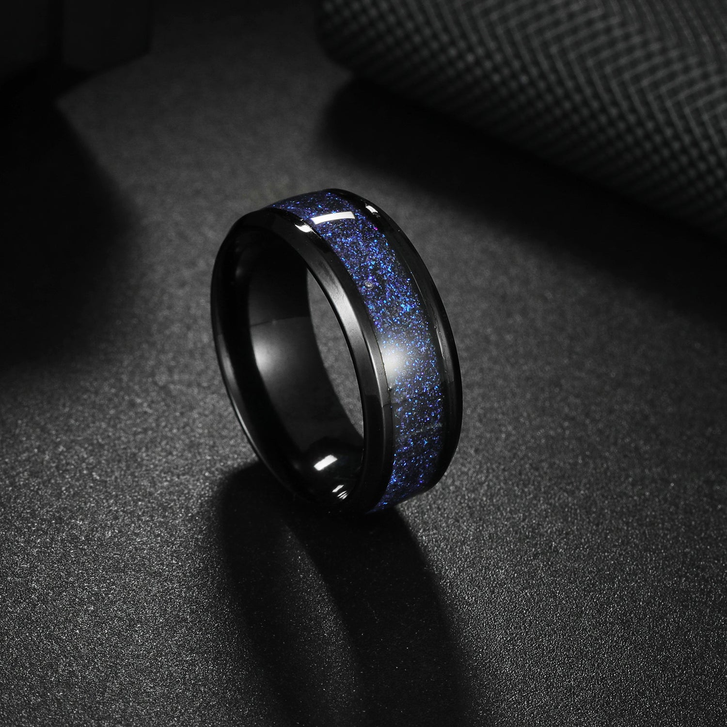 Stainless Steel Blue Star Ring | lifestyle in use