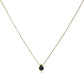 Water Drop Zircon Gold Plated Necklace with Adjustable Chain