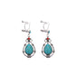 Boho vintage clip-on drop earrings with fringe and bead accents, zinc alloy build, studio image on white background