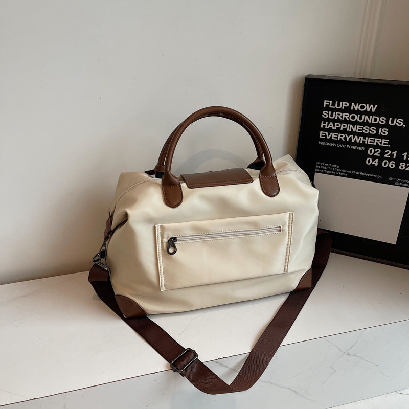 Nylon Crossbody Travel Bag with Multiple Pockets