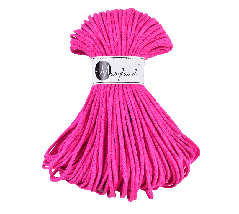Pure cotton yarn skein for crochet baskets and storage bins