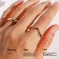 Five-Piece Geometric Stackable Rings Set