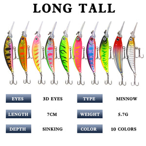 ABS crankbait lure showing scale pattern and treble hooks