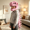 Pink Dinosaur head+skeleton / Kids 90cm Vacuum