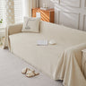 Chenille Herringbone-Beige / 180x340 cm | 70.9x133.9 in