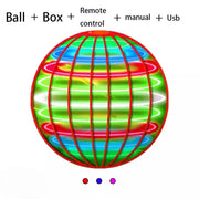 Flying Ball Children'S Hand Controlled Color LED Cosmic Globe 360 ° Rotating Suspension Ball Suitable for Indoor and Outdoor Toy