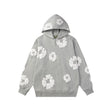 Foam gray sweater white wreath