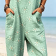 Mint Green Daisy Print